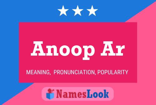 Póster del nombre Anoop Ar