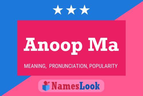 Póster del nombre Anoop Ma