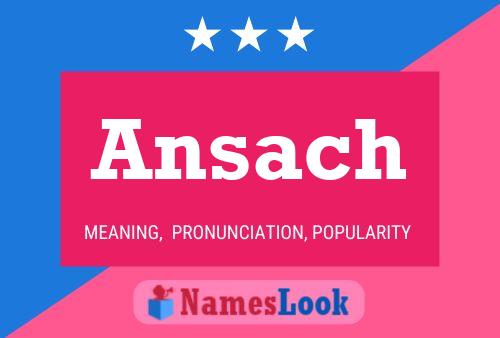 Póster del nombre Ansach