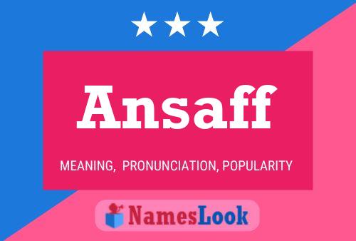 Póster del nombre Ansaff