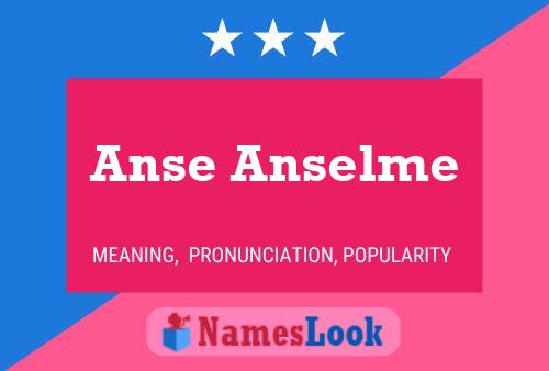 Póster del nombre Anse Anselme