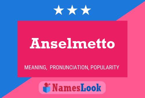 Póster del nombre Anselmetto