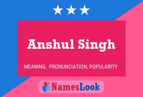 Póster del nombre Anshul Singh