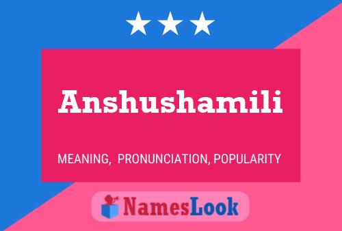 Póster del nombre Anshushamili