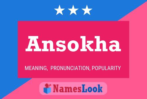 Póster del nombre Ansokha