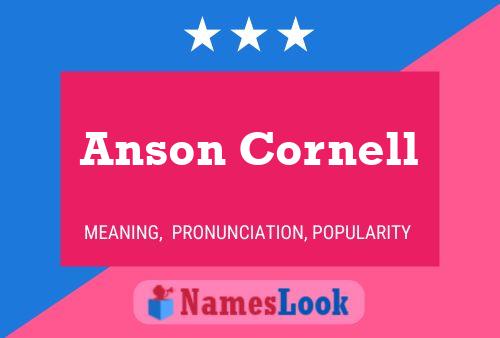 Póster del nombre Anson Cornell