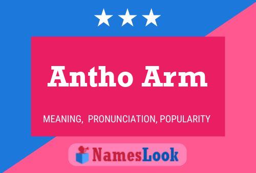 Póster del nombre Antho Arm