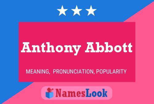 Póster del nombre Anthony Abbott