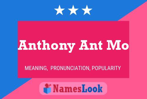 Póster del nombre Anthony Ant Mo