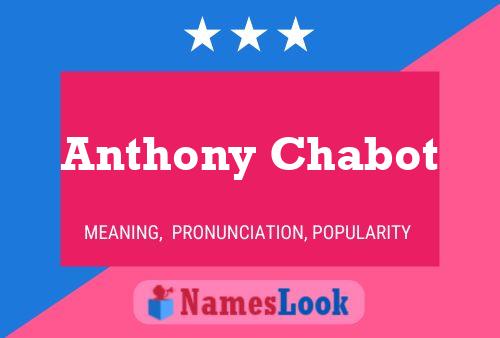 Póster del nombre Anthony Chabot