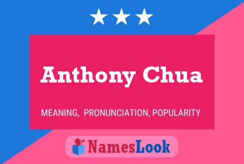 Póster del nombre Anthony Chua