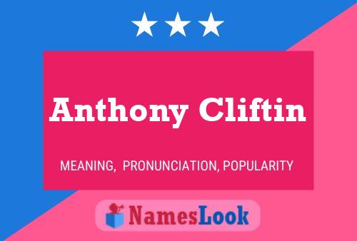 Póster del nombre Anthony Cliftin