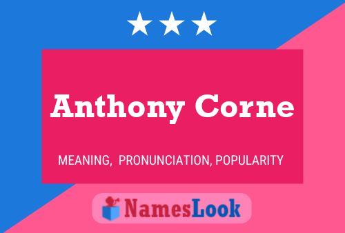 Póster del nombre Anthony Corne