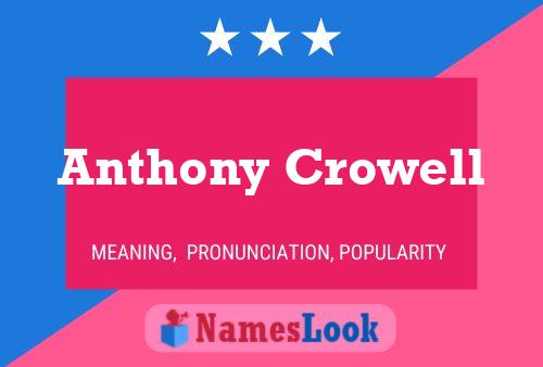 Póster del nombre Anthony Crowell