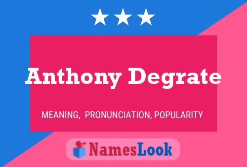 Póster del nombre Anthony Degrate