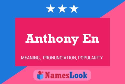 Póster del nombre Anthony En