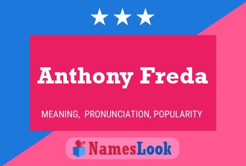 Póster del nombre Anthony Freda