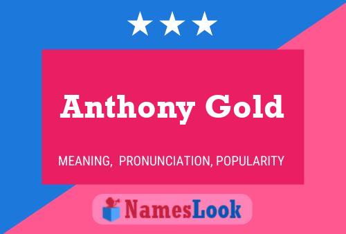 Póster del nombre Anthony Gold