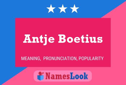 Póster del nombre Antje Boetius