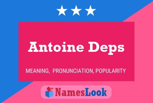 Póster del nombre Antoine Deps