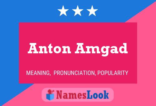 Póster del nombre Anton Amgad