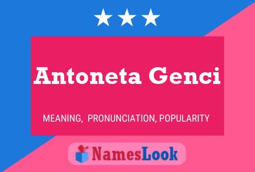 Póster del nombre Antoneta Genci