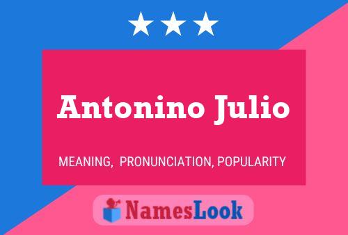 Póster del nombre Antonino Julio