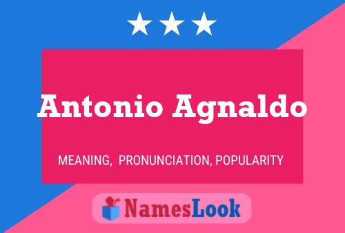 Póster del nombre Antonio Agnaldo