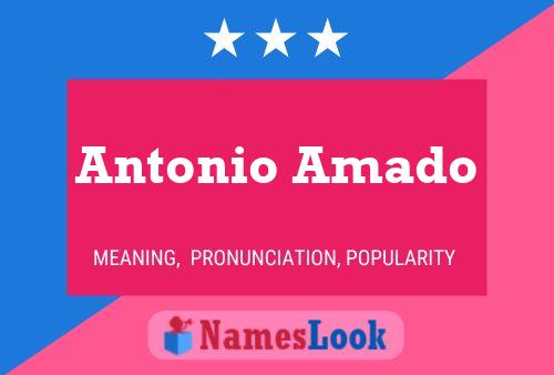 Póster del nombre Antonio Amado