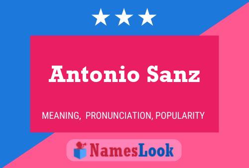 Póster del nombre Antonio Sanz