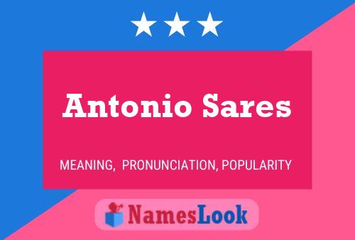 Póster del nombre Antonio Sares