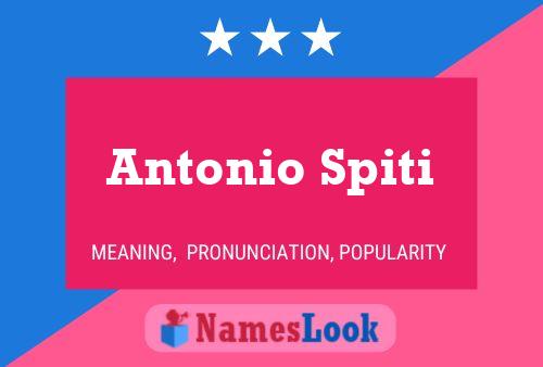 Póster del nombre Antonio Spiti