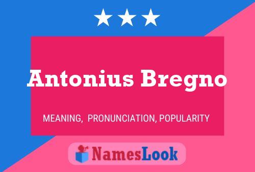 Póster del nombre Antonius Bregno