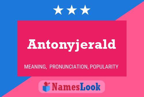 Póster del nombre Antonyjerald