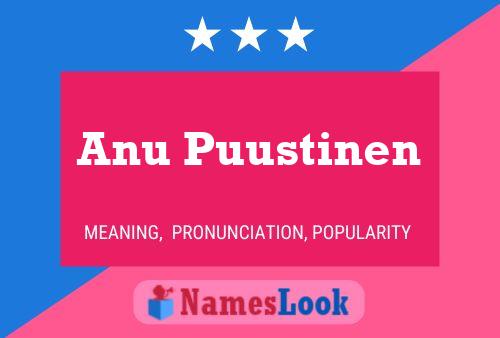 Póster del nombre Anu Puustinen