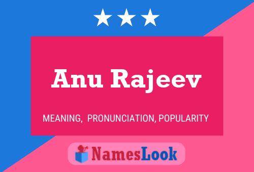 Póster del nombre Anu Rajeev