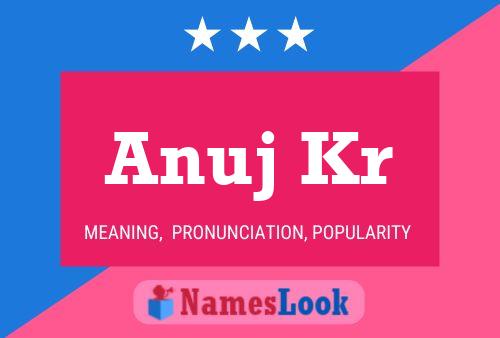 Póster del nombre Anuj Kr