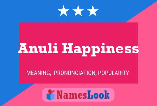 Póster del nombre Anuli Happiness