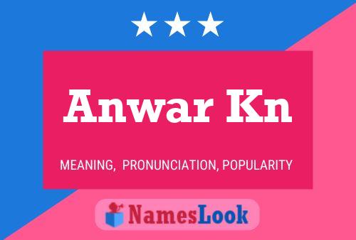 Póster del nombre Anwar Kn