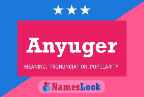 Póster del nombre Anyuger