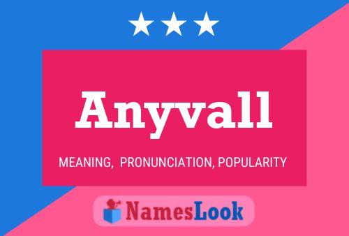 Póster del nombre Anyvall