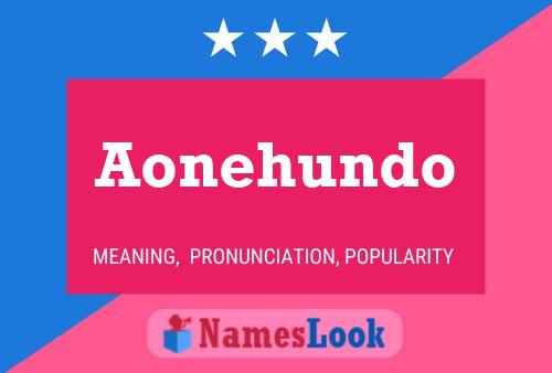 Póster del nombre Aonehundo