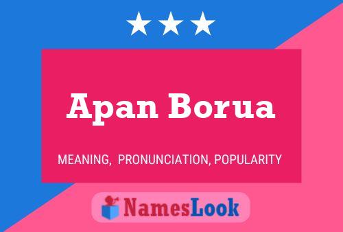 Póster del nombre Apan Borua