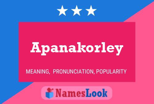 Póster del nombre Apanakorley