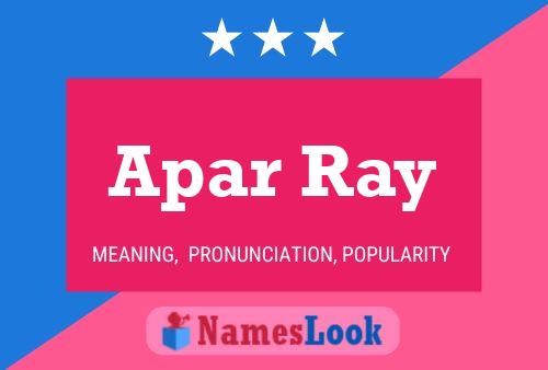 Póster del nombre Apar Ray