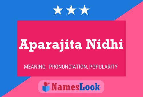 Póster del nombre Aparajita Nidhi