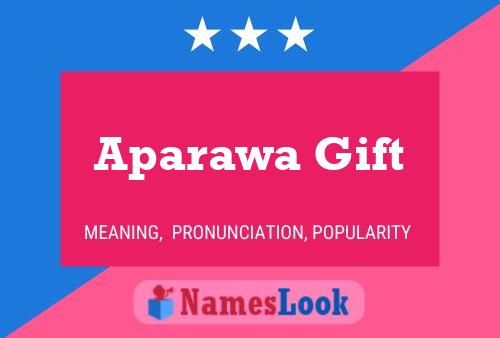 Póster del nombre Aparawa Gift