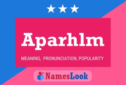 Póster del nombre Aparhlm