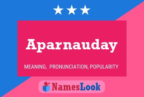 Póster del nombre Aparnauday