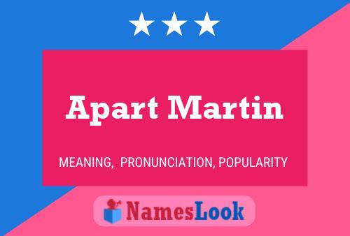 Póster del nombre Apart Martin